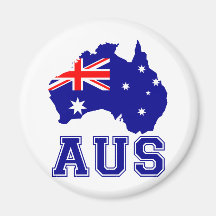 Continent de l'Australie Aimant Pour Réfrigérateur