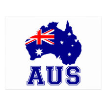 Continent de l'Australie Cartes Postales