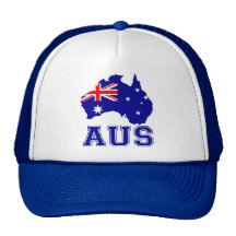 Continent de l'Australie Casquettes De Camionneur