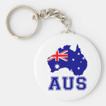 Continent de l'Australie Porte-clé