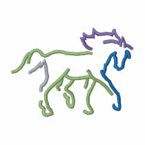 Contour de cheval polos brodés