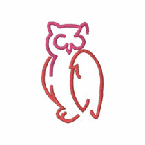 Contour de hibou polos brodés