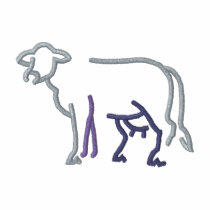 Contour de vache polos brodés