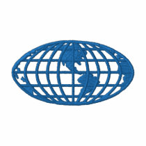 Contour du monde polos brodés