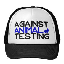 Contre l'expérimentation animale casquette de camionneur