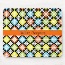 Contrôles et fleurs Mousepad Tapis De Souris
