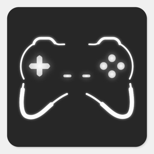 Contrôleur de jeu autocollants carrés
