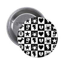 Contrôleurs punks gothiques badges