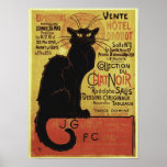 Conversation vintage Noir, Vente Hôtel Drouot Stei Poster