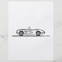 Convertible 1958 de Corvette Prospectus