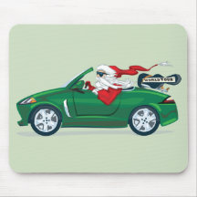 Convertible de tour du monde de Père Noël Tapis De Souris