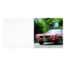Convertible rouge de Firebird Carte Avec Photo