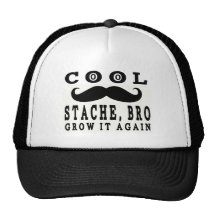 Cool drôle Stache Bro de moustache Casquettes