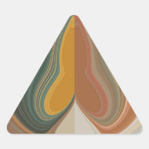 Cool Retro Abstract Graphic colorful Matata strand Triangle Sticker