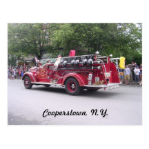Cooperstown, N.Y. a retiré le camion de pompiers Cartes Postales