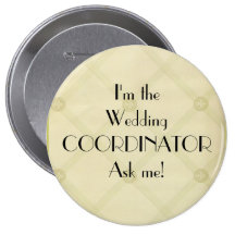Coordonnateur-Planificateur de mariage Badges Avec Agrafe