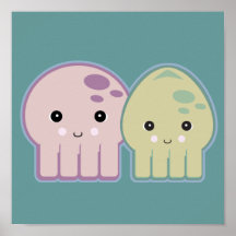 copains de poulpe et de calmar posters