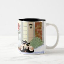 Copains siamois de Noël Tasse