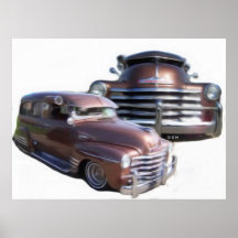 Copie 1948 suburbaine d'art de Chevy Posters