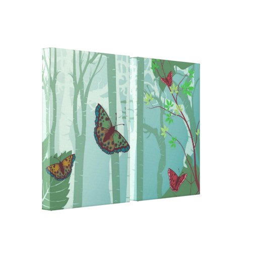 Copie 2 de toile d'imaginaire de papillons toile tendue