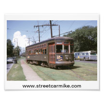 Copie 8x10 du tramway 961 de la Nouvelle-Orléans Photographes