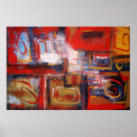 Copie abstraite d'art de peinture posters