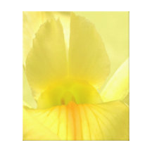 Copie abstraite florale jaune pure de toile impressions sur toile