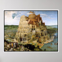 Copie/affiche : Tour de Babel - Peter Bruegel