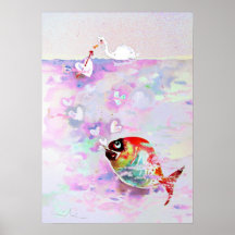 Copie "amour de bulle" - par Miki Posters