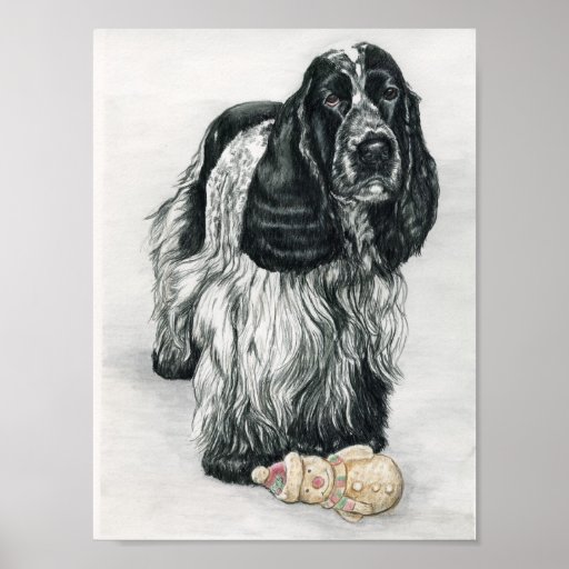 Copie anglaise d'art de chien de cocker posters