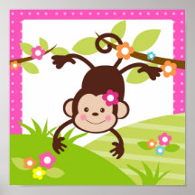 Copie animale d'art de mur de crèche de jungle de  posters
