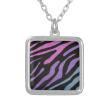 Copie au néon de zèbre pendentifs personnalisés