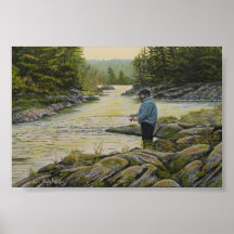 Copie avec le "portrait sur la rivière française " posters