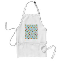 Copie bleue de motif de petit gâteau de Kawaii Tablier