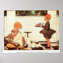Copie bouclée de comptine de serrures posters