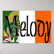 Copie celtique de dragon de mélodie posters