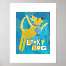 Copie chanceuse de chien poster