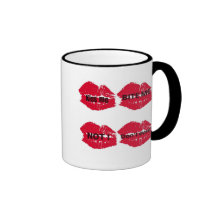 COPIE CHAUDE DE COLLAGE DE LÈVRES MUGS
