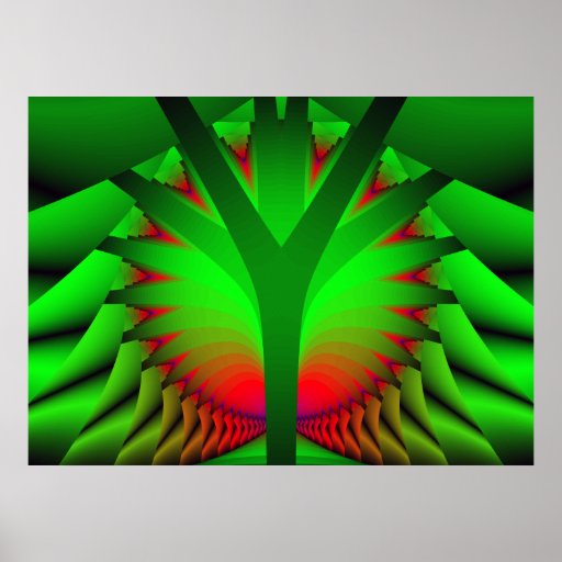 Copie d'affiche : Arbre de fractale