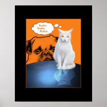 COPIE D'AFFICHE D'ART DE CAT