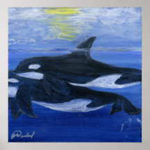 Copie d'affiche de baleine d'orque