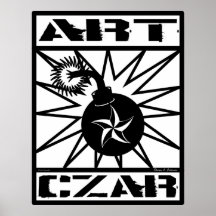 Copie d'affiche de bombe d'étoile de tsar d'art