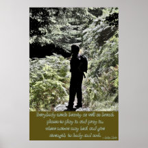 Copie d'affiche de citation de nature de John Muir