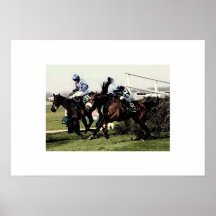Copie d'affiche de course de chevaux