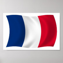 Copie d'affiche de drapeau de la France