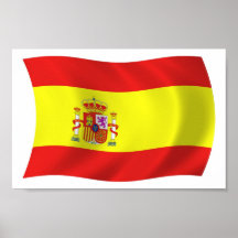 Copie d'affiche de drapeau de l'Espagne