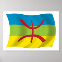 Copie d'affiche de drapeau de personnes de Berber