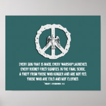 Copie d'affiche de paix d'Eisenhower