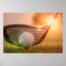 Copie d'affiche de putter de golf