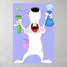 Copie d'affiche de rat de laboratoire de geek de l